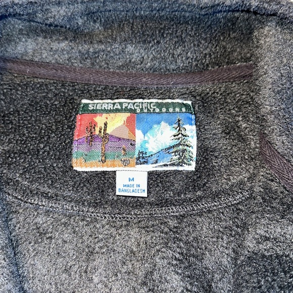 Sierra Pacific Pi Beta Phi Fleece Vest Size Medium Dark Gray - Picture 3 of 13